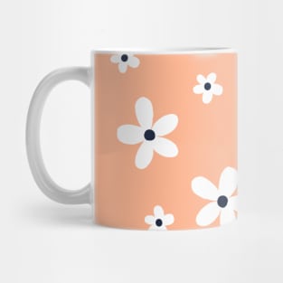 Summer Boho White Daisy Flowers Mug